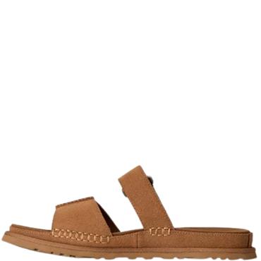 UGG WOMENS FLAT SANDAL - CHESTNUT